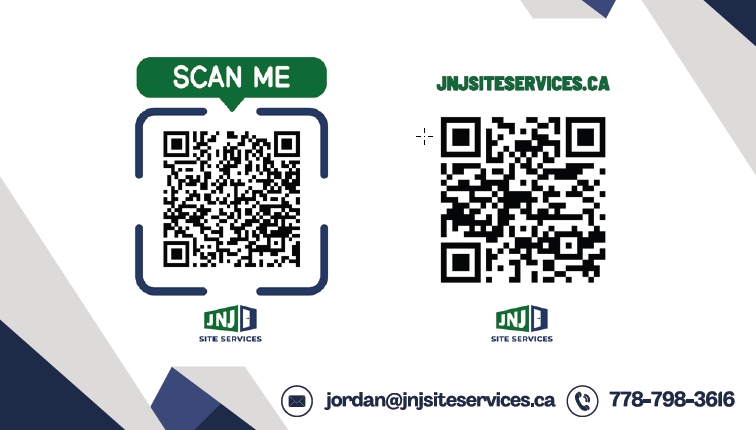 JNJ Site Services business card back